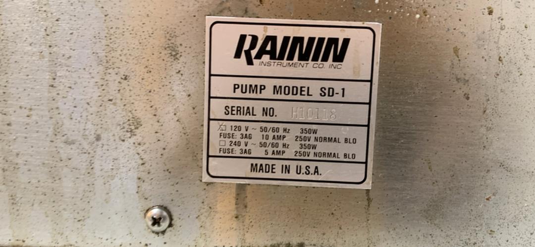 Dynamax Solvent Delivery System Pump Rainin Model SD-1