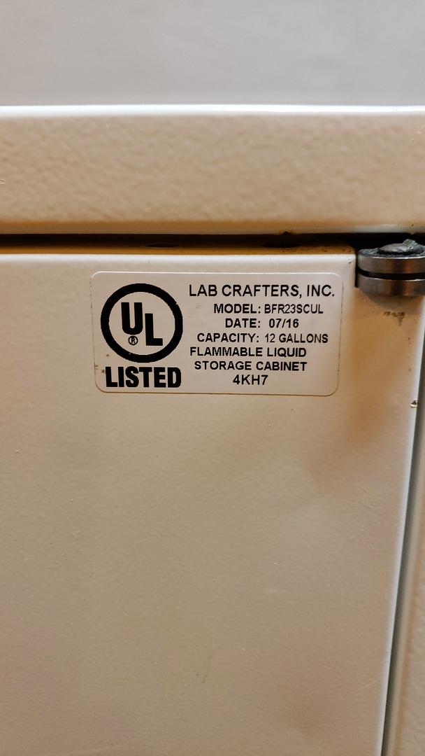 4' Lab Crafters Base Flammable Storage Cabinet S6LLST10390(S6LLST10390)