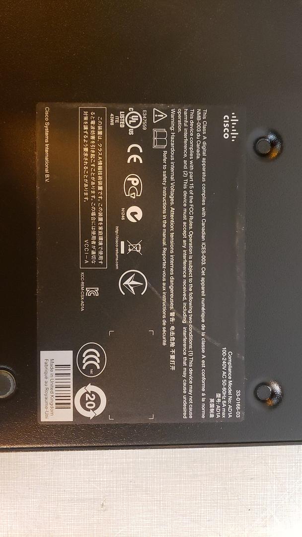 Cisco TelePresence MCU5320 Server No HDDs