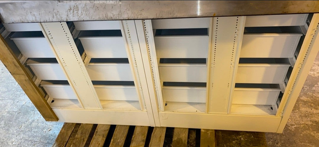 5' Metal Lab Casework w/ Stainless Steel Top & Backsplash(S6LLST2276)