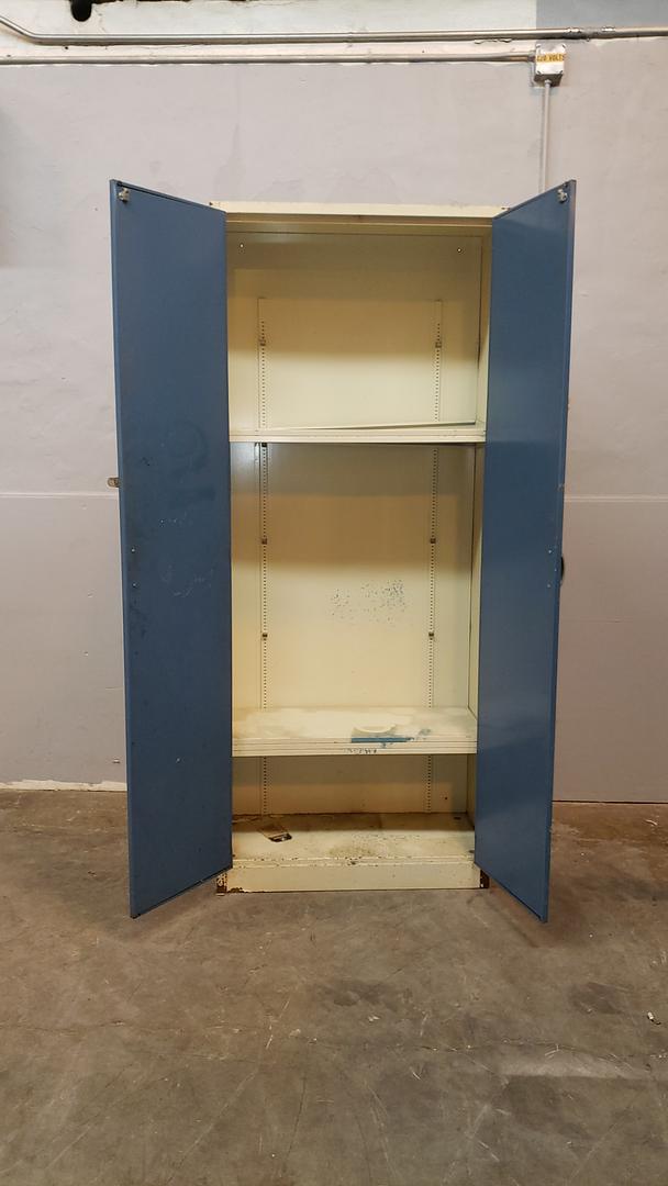 16x35x84 Tall Metal Storage Cabinet Blue(S6LLST8779)