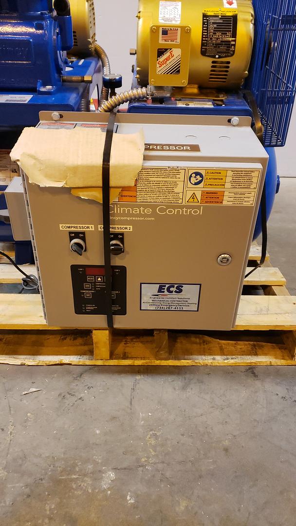 Quincy Air Compressor BMQTS3QCBDT '14 Dual 1.5HP Motor(S6LLST10592)