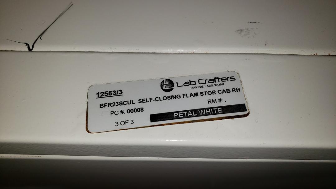 4' Lab Crafters Base Flammable Storage Cabinet S6LLST10390(S6LLST10390)