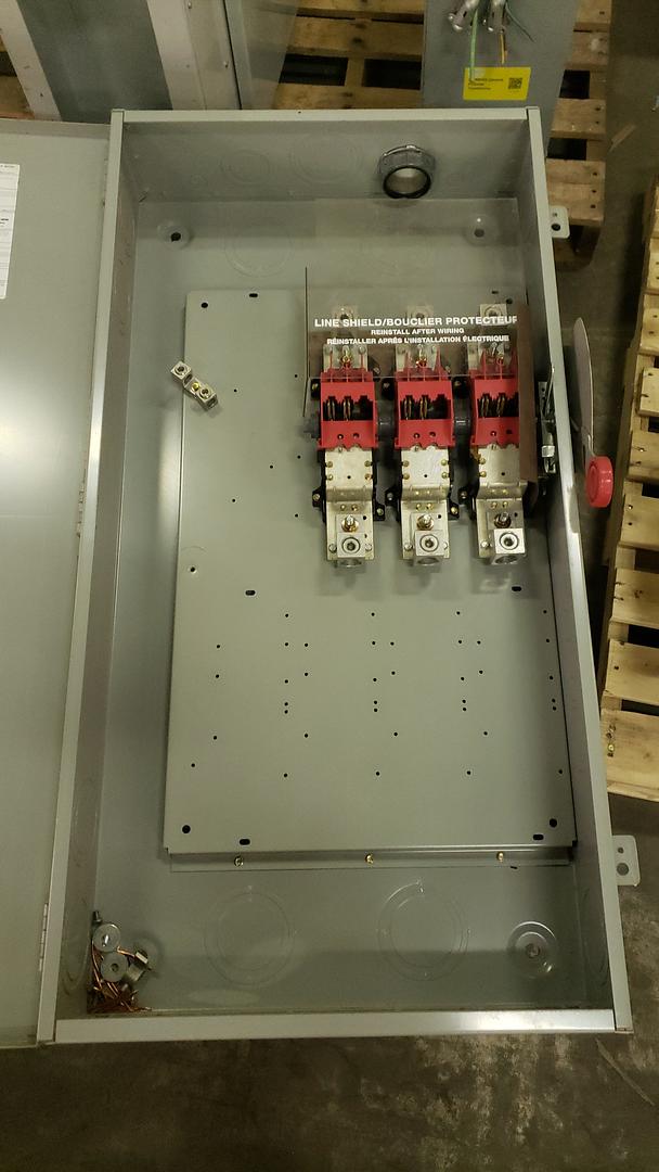 400a 600v 60hz Disconnect EATON Heavy Duty Safety Switch Non Fused (S6LLST3731)