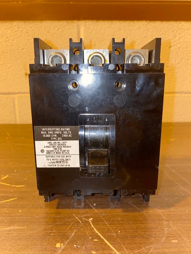Square D MG8510 225A Circuit Breaker(S6LLST1599)