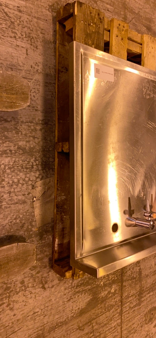 73x30x6 Stainless Steel Countertop Divoted w Backsplash & Gas Utility(S6LLST2783)