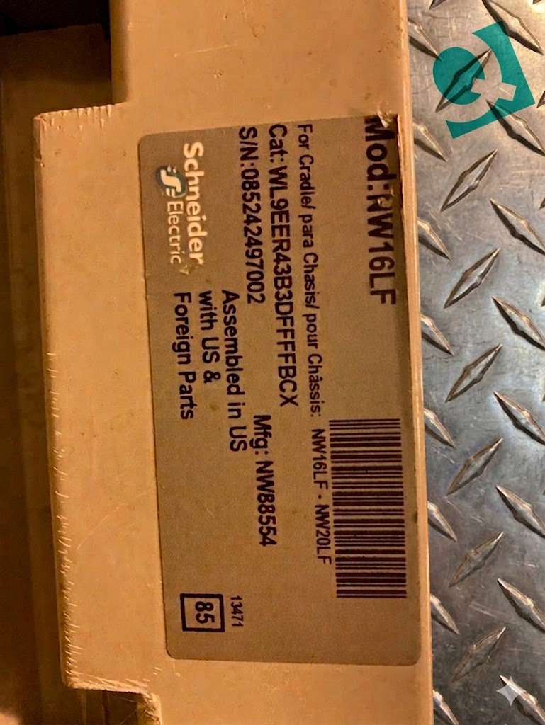 Square D NW16LF Masterpact 1600A Circuit Breaker (S6LLST1578)