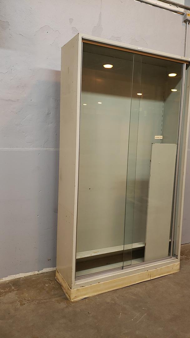Tall Glass Door Lab Storage Cabinet & Shelves 47x16x84(S6LLST8764)