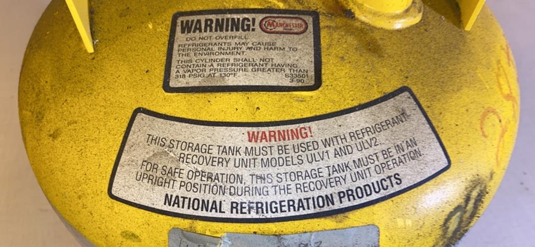 *Pickup Only* Manchester Refrigerant Cylinder Tank DOT-4BA400-ZZ(S6LLST4188)