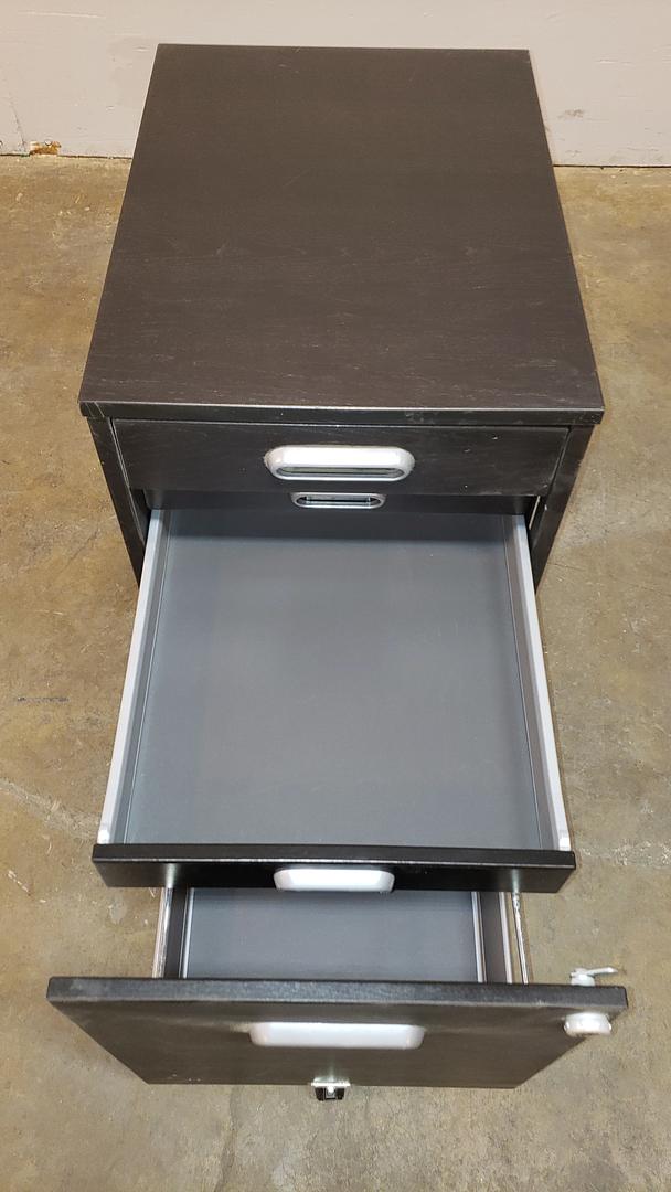 *Pickup Only* Small Rolling 2 Drawer File Cabinet W/Lock S6LLST10078(S6LLST10078)