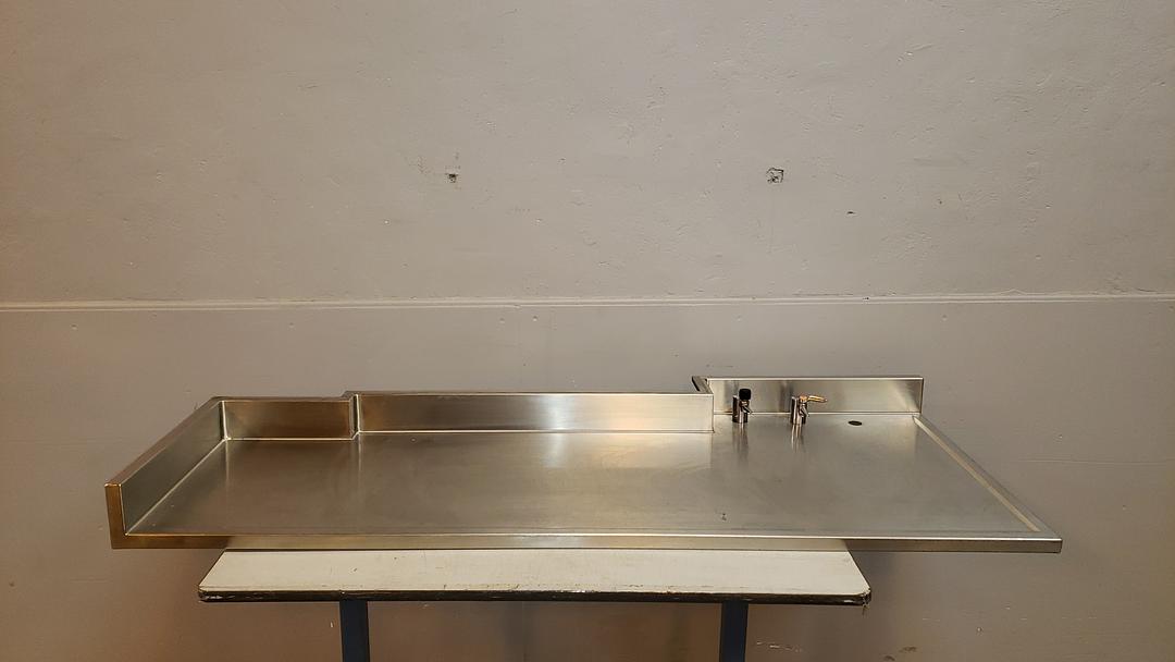 6' Stainless Steel Top w/ fixtures & backsplash(S6LLST10119)