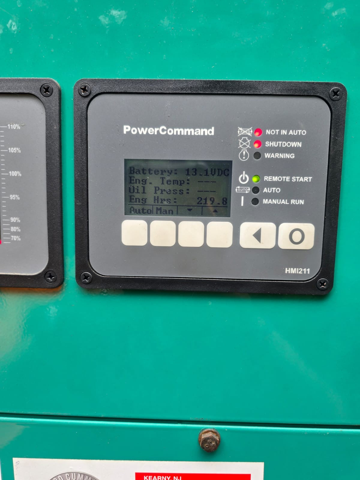 150KW Cummins Onan Diesel Generator 3PH DSGAC 2018 219hrs TESTED