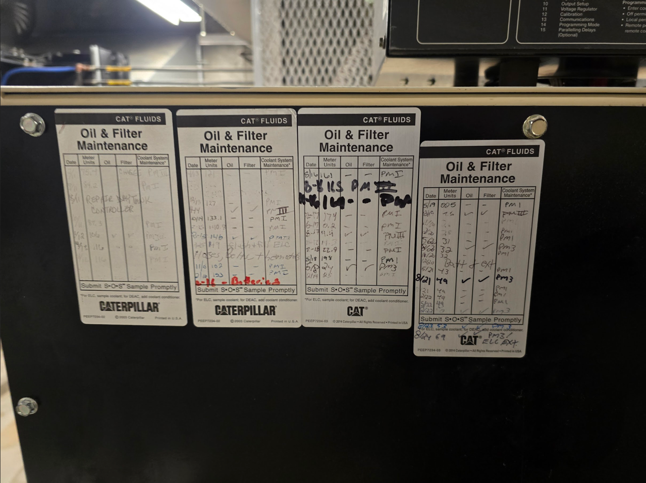 1000KW Kohler MTU Detroit 1000ROZDR Diesel Generator 3ph 277/480 70 & 300 Hrs '03 Series 2000