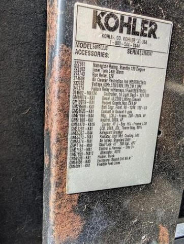 50KW Kohler John Deere 4024 50REZJC Diesel Generator '09 TESTED