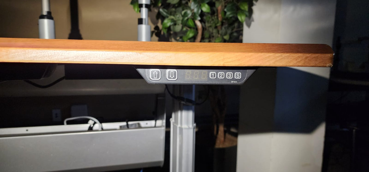Wood Top Adjustable Work Desk w/ Linak Controls