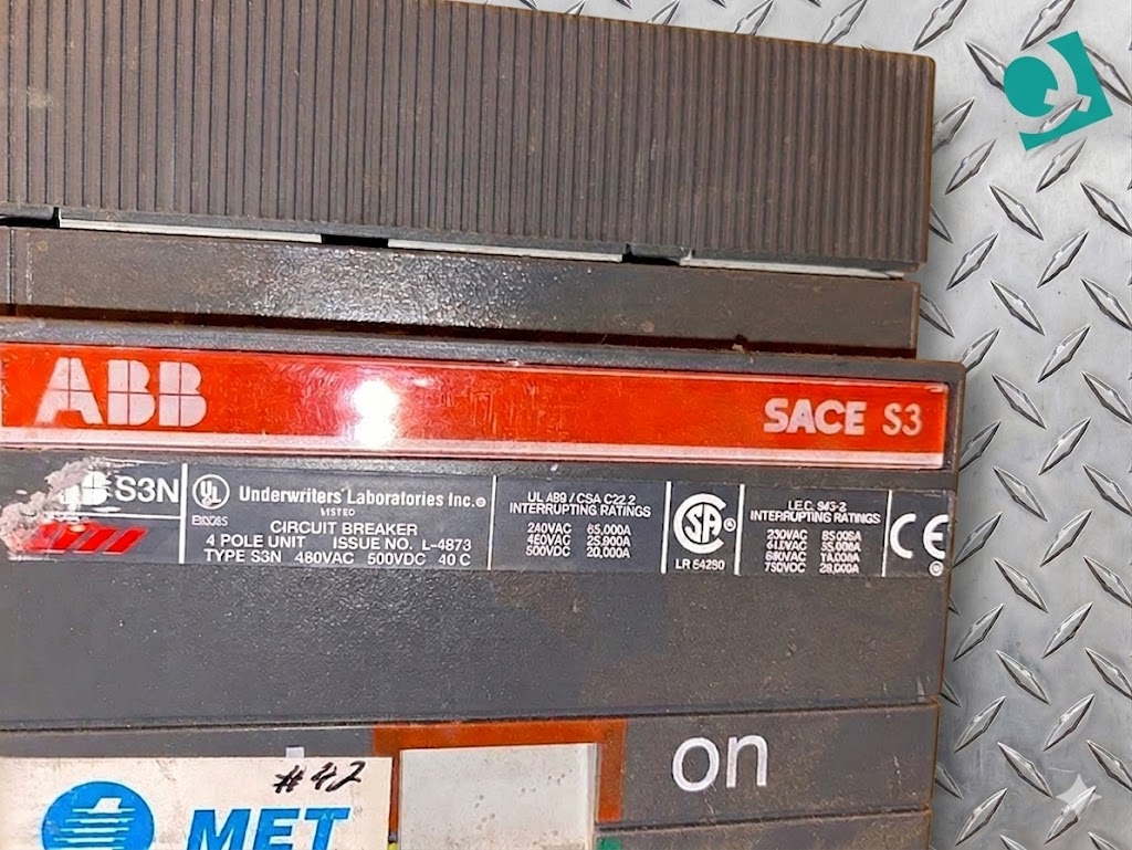 ABB SACE S3 225A Circuit Breaker L4873(S6LLST1305)