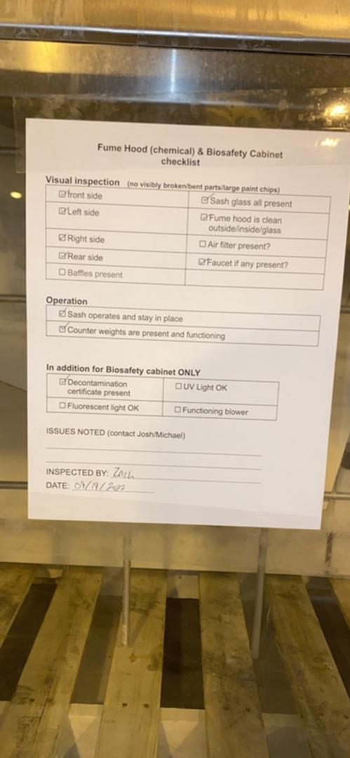 10' Jamestown Isolator Chemical Ducted Fume Hood(S6LLST7008)