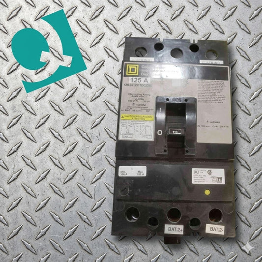 Square D 125A 500VAC 3 Pole Breaker KHL3612517DC2350 (SKU: 112288)