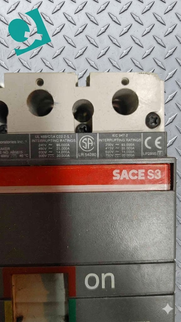 ABB SACE S3 Circuit Breaker Protector 70A 3POLES 600V (SKU: 110246)