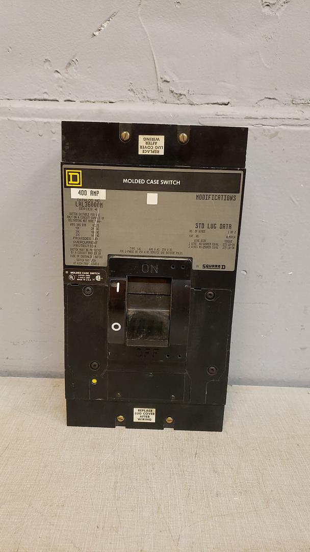 Square D 400A LAL36000M Series 4 Circuit Breaker(S6LLST9036)