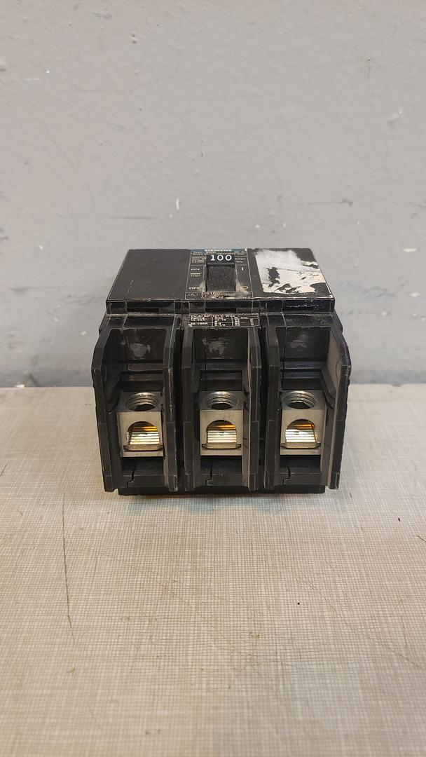 Siemens BQD3100 100A 3-Pole 480V Bolt-On Industrial Breaker BQD 3PH 100 Amp (S6LLST9236)