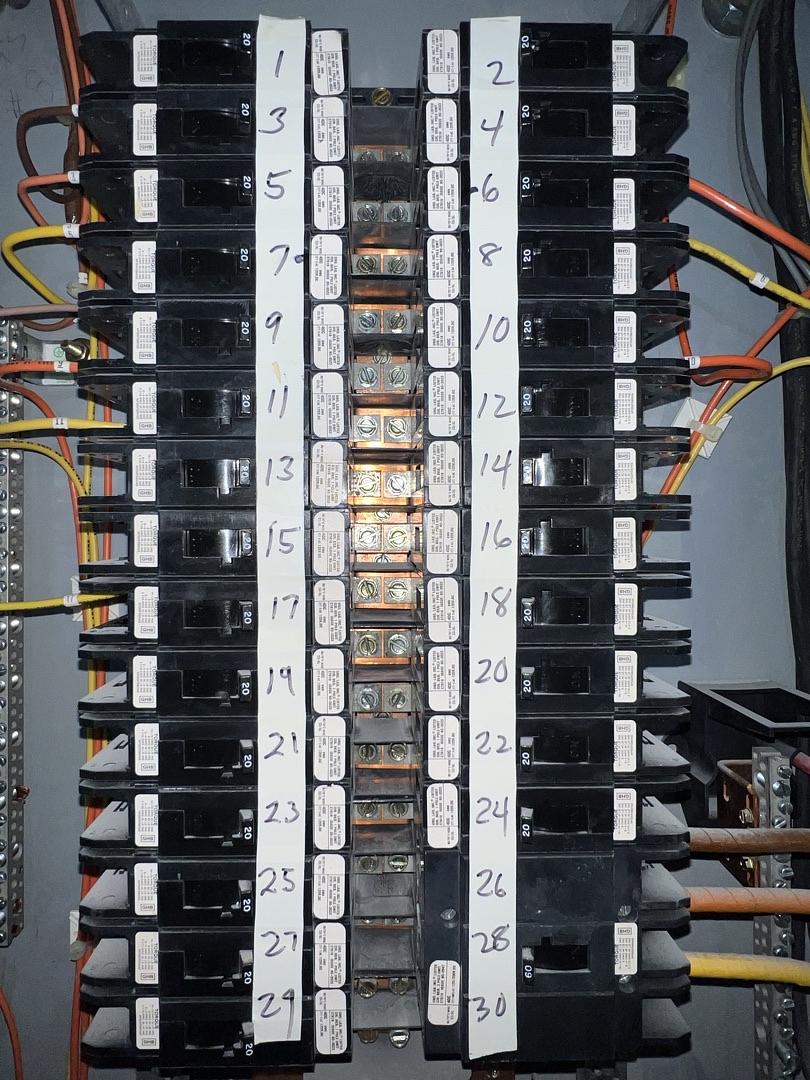 100A PRL2 480V, 277V Panelboard W/ Main & Breakers 36 ckt (SKU: 13331)(S6LLST13331)