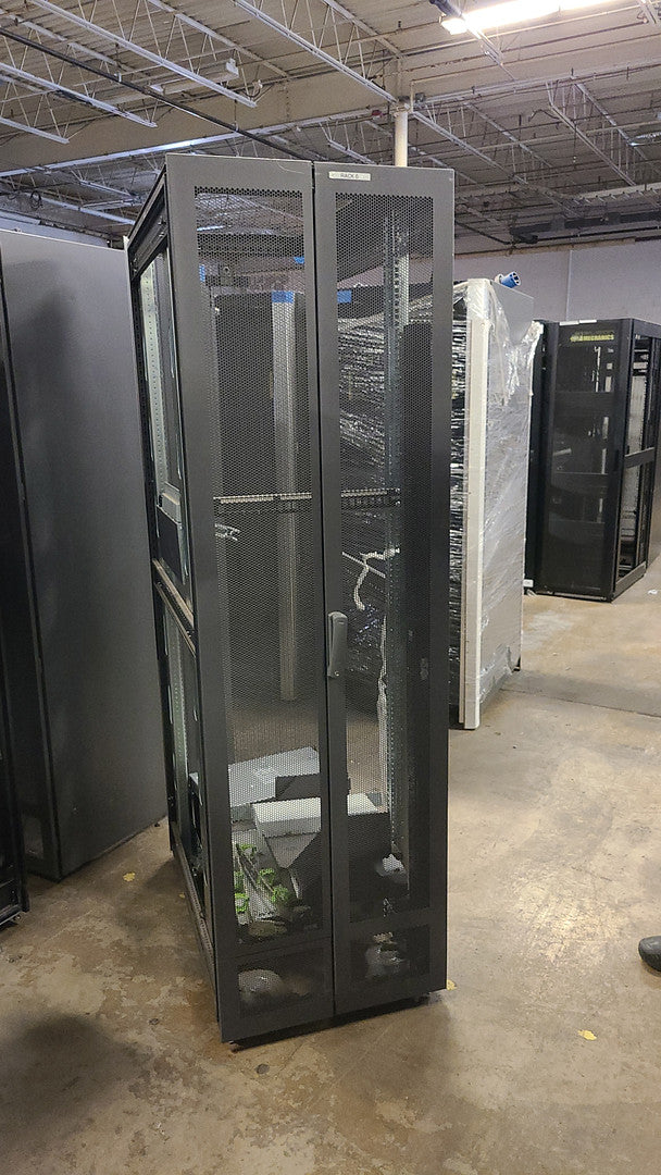 Compaq 10000 Series 42U Server Cabinet Front and Back doors no sides w/ Casters(S6LLST0194)