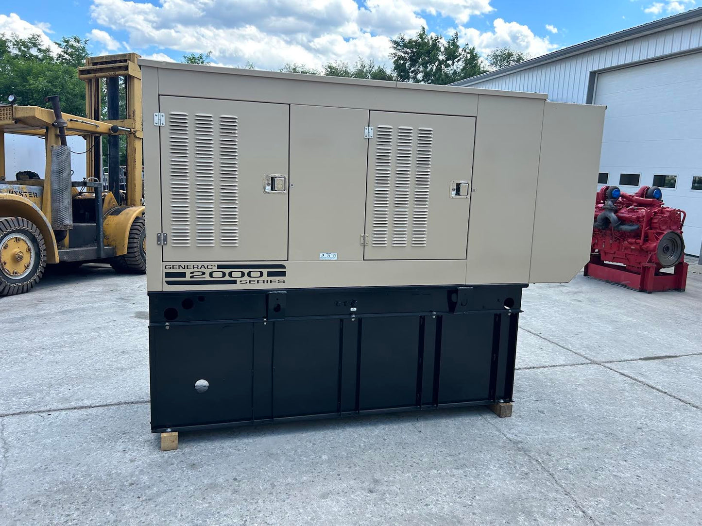 Generac 50kW Diesel Generator 3ph 277/480V Standby SD0050 163hrs Tested