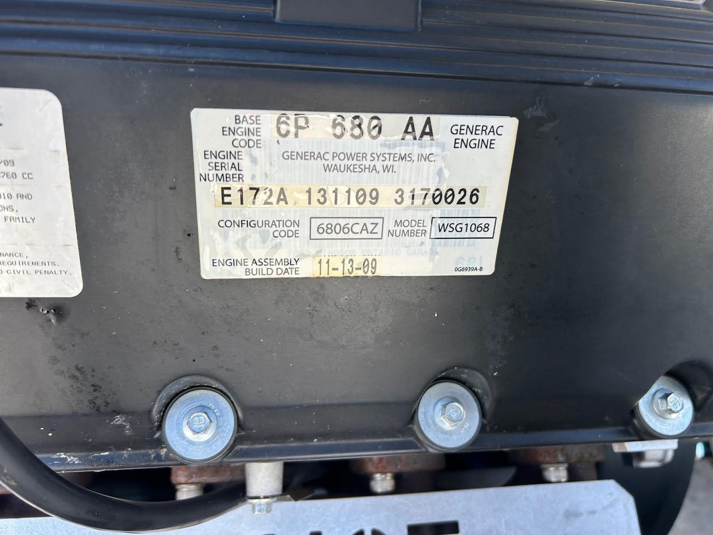80KW Generac Nat Gas LP Generator Enclosed 3PH 398hrs Tested!