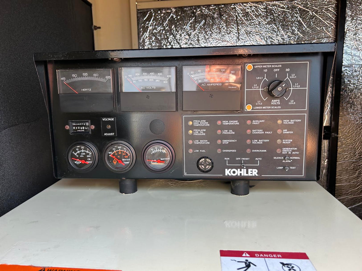 2004 Kohler 50REOZJB 55 kW Diesel Generator 120/208V 3PH Sound Attenuated 725Hr