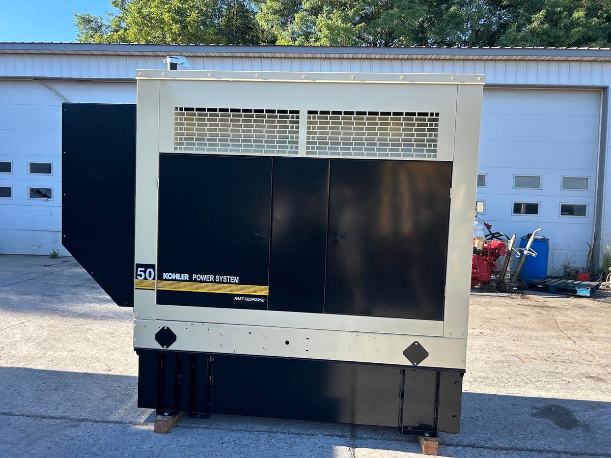 2004 Kohler 50REOZJB 55 kW Diesel Generator 120/208V 3PH Sound Attenuated 725Hr