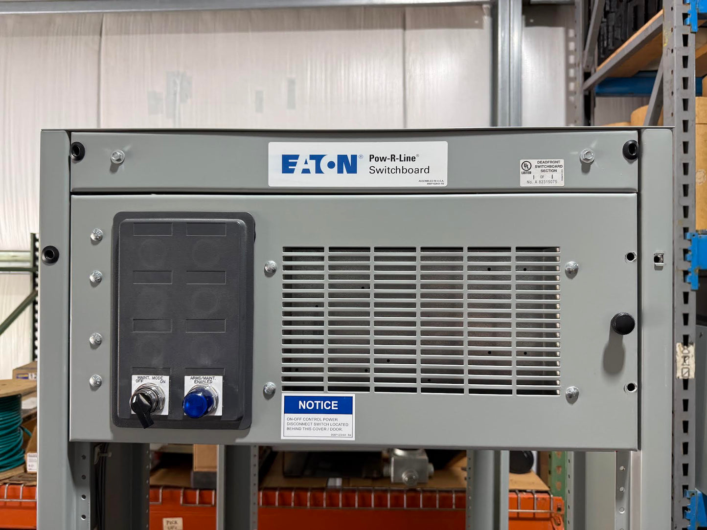 Eaton 2000A 480Y/277V 3PH 4W Pow-R-Line PRL-C Switchboard Main RGH 65k RGH32009E (SKU: 113140)