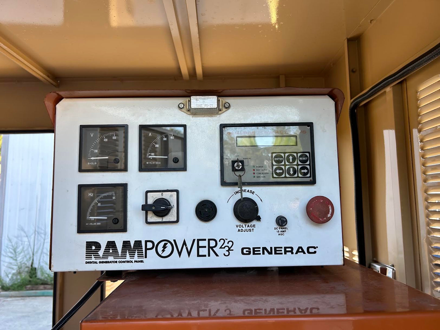 2001 Generac 250 kW Diesel Generator 277/480V 3PH Sound Attenuated Tank 1049Hr