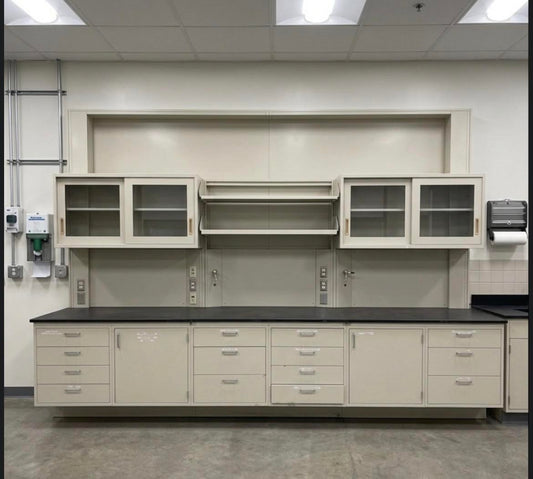 12' Hamilton Metal Perimeter Casework Epoxy Tops & Utilities Customize