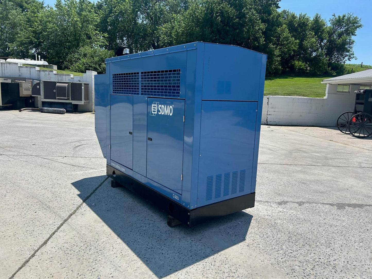 50KW SDMO Nat Gas LP Generator 1&3PH 1121Hrs '07 TESTED
