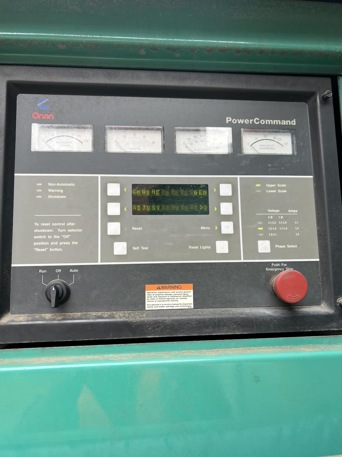 Cummins Onan 350kW Diesel Generator & Tank 350DFCC 438kVA 3ph 487hrs TESTED (SKU: 112935)