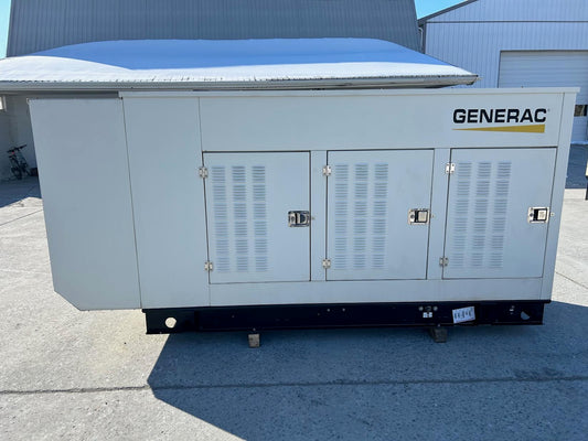 80KW Generac Nat Gas LP Generator Enclosed 3PH 398hrs Tested!