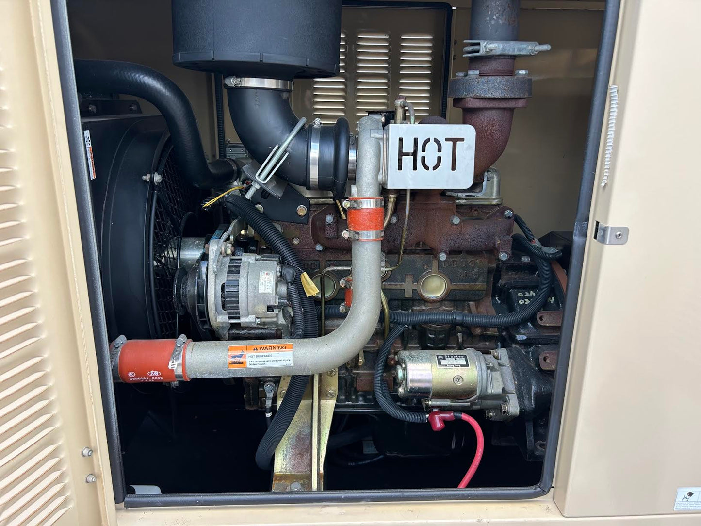 Generac 50kW Diesel Generator 3ph 277/480V Standby SD0050 163hrs Tested