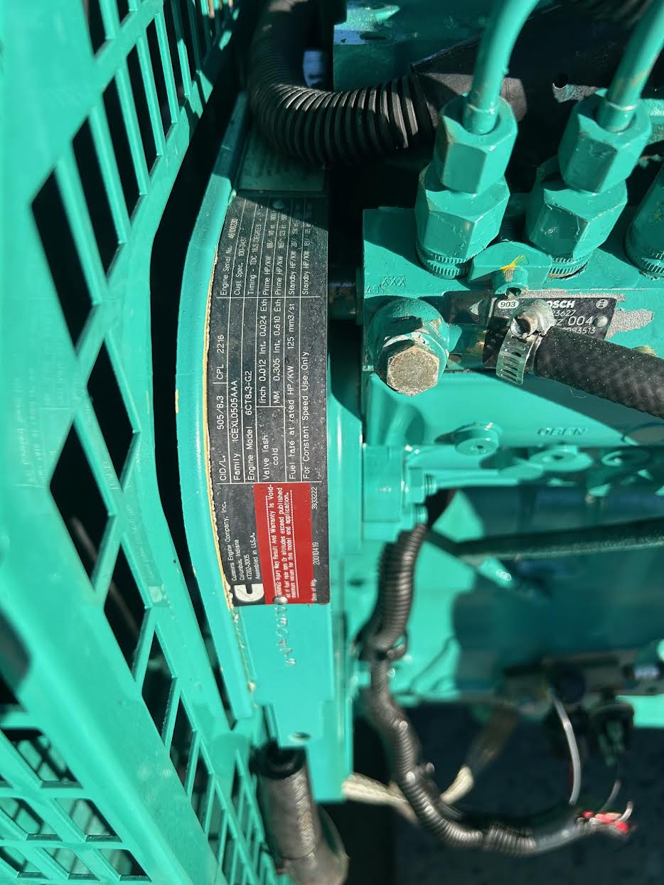 125KW Onan Cummins Diesel DGEA-4958042 12j0/208 3ph 1080hrs Enclosed TESTED