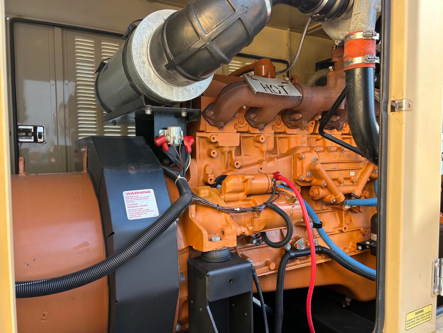 2001 Generac 250 kW Diesel Generator 277/480V 3PH Sound Attenuated Tank 1049Hr