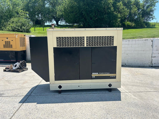 57KW 60KW Kohler 60RZG Nat Gas Generator 1PH 1581hrs '03 TESTED
