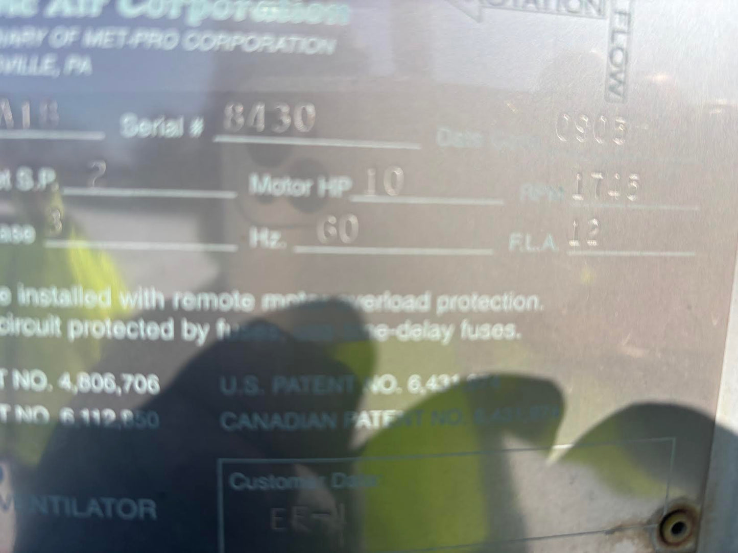 Industrial Strobic Air Rooftop Exhaust Fan