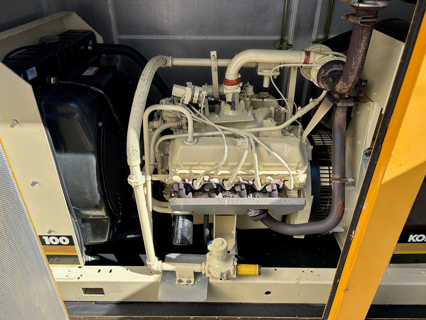 100KW Kohler Generator 100RZ82 Nat Gas LP 235Hrs Load Tested