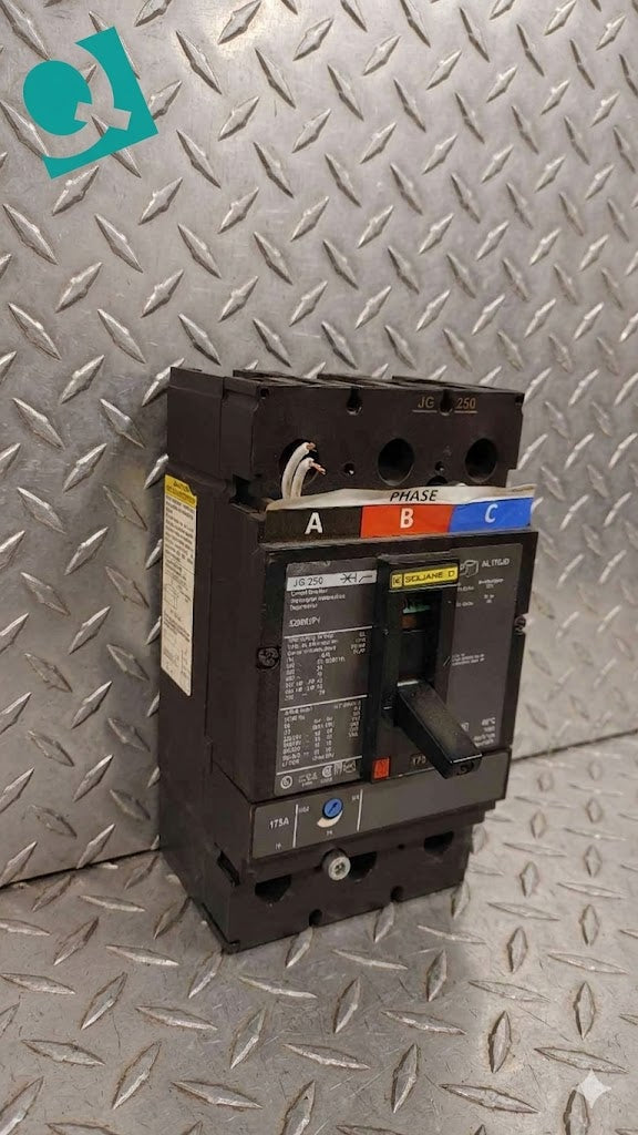 Square D 175A 3 Pole Circuit Breaker 65KA 220/240V JG 250(104636)