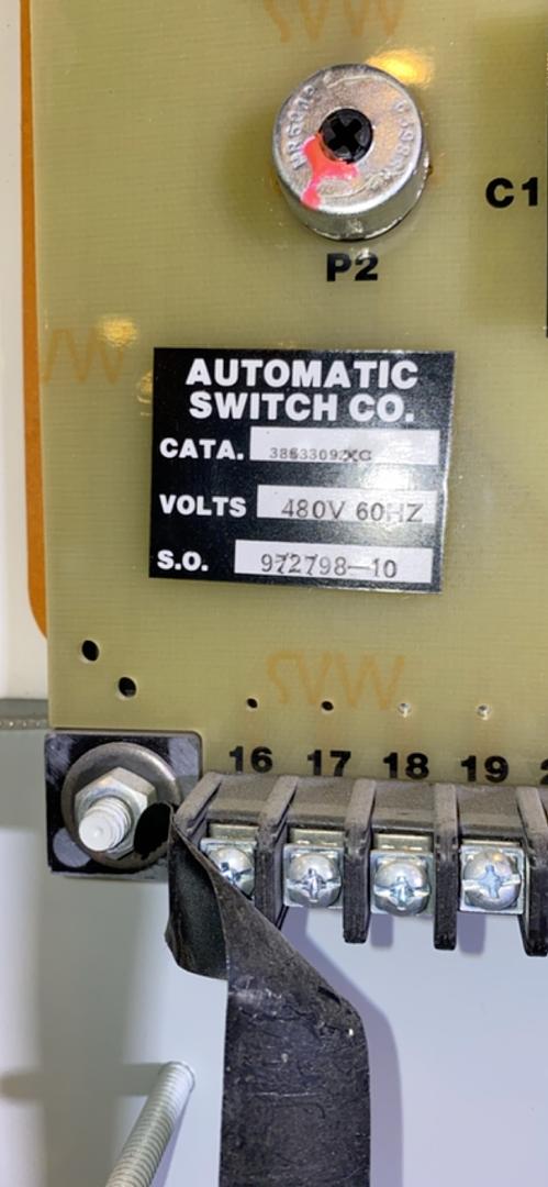 30A 480v ASCO 940 NonAutomatic Transfer Switch(S6LLST4096)