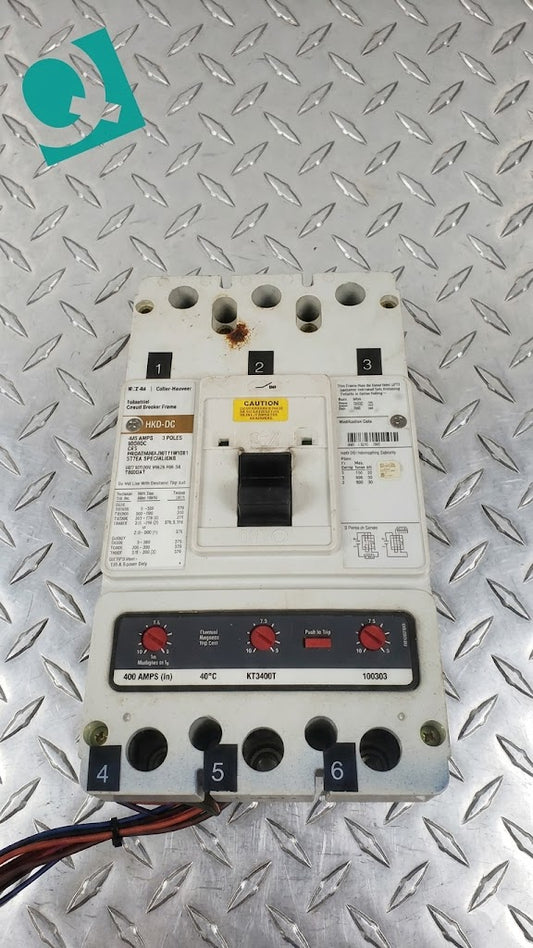 Cutler-Hammer 400A 600VDC 3 Pole Breaker HKDDC3400A1301T1001Z01 (SKU: 110102)