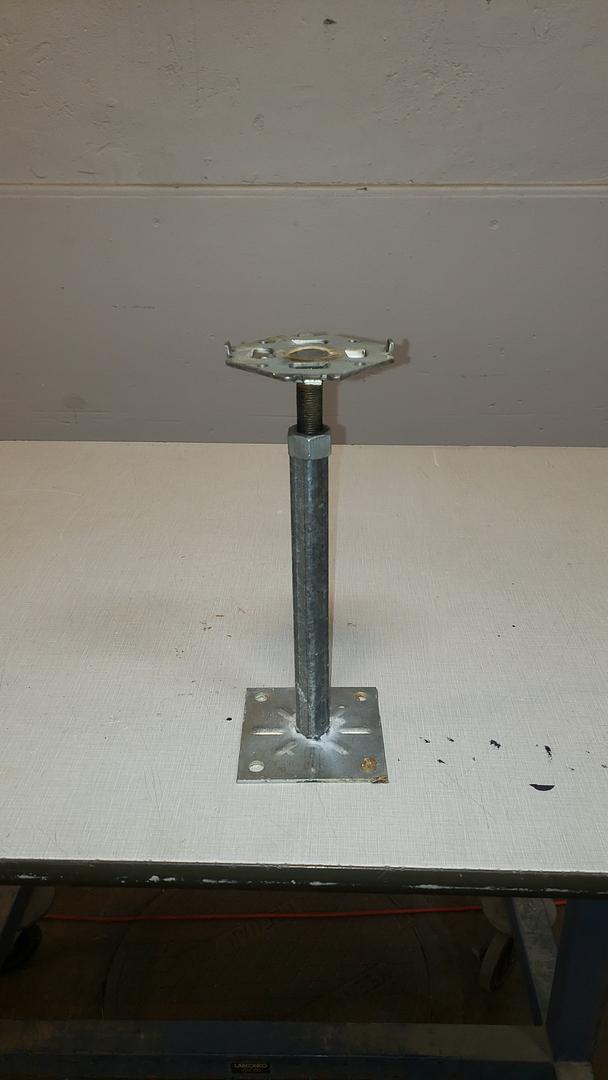 1' Floor Tile Pedestal & Adjustable Head S6LLST11317(S6LLST11317)