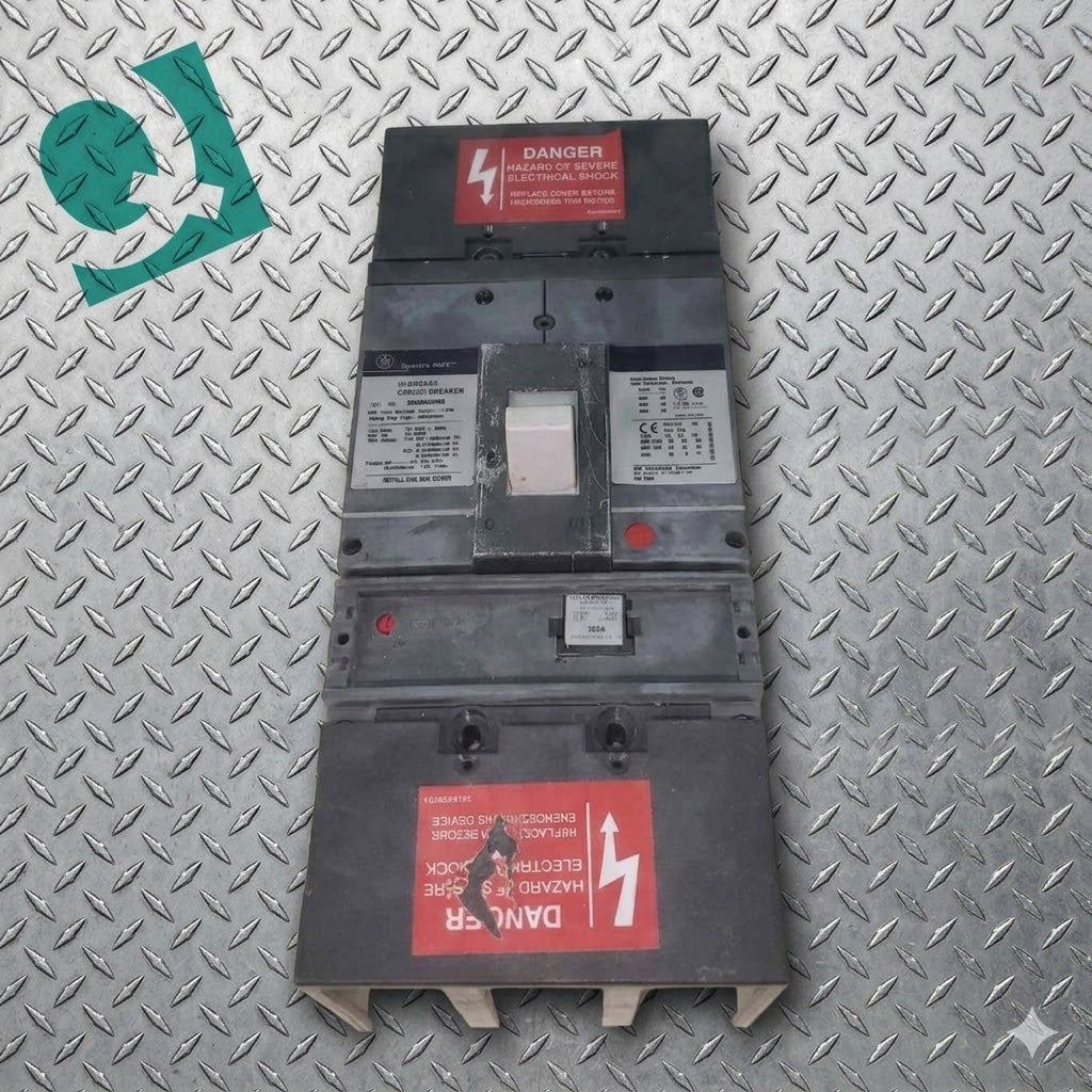 GE SGHA36AT0400 Spectra RMS Hi-Break Circuit Breaker 3-Pole 400A Frame SGH Industrial