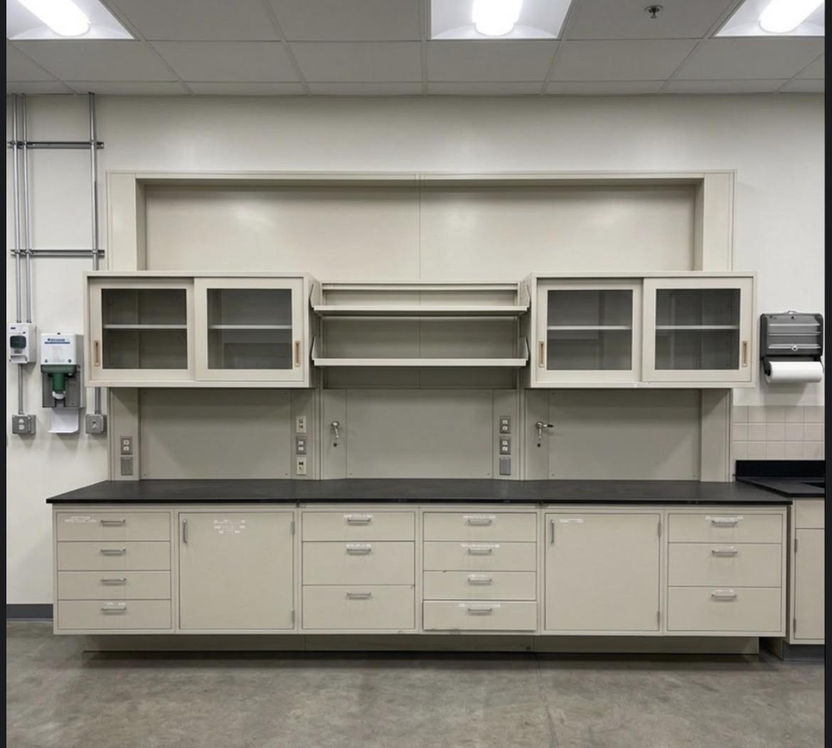 12' Hamilton Metal Perimeter Casework Epoxy Tops & Utilities Customize