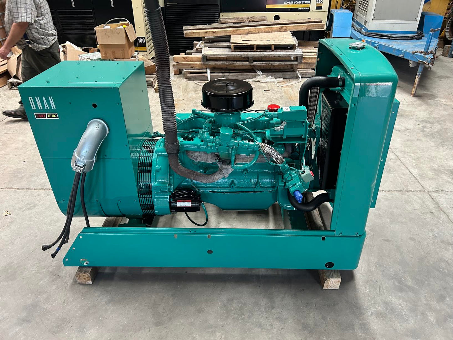 Onan 30kW Propane Generator 120/208V 3ph 827hrs Tested